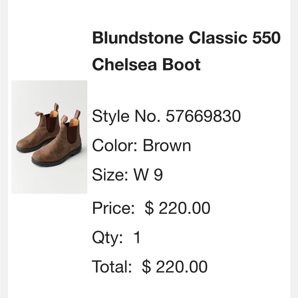 Blundstone boots size 9 worn 2-3 times